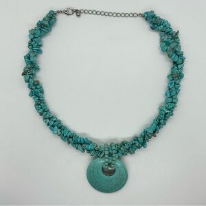 Chic Turquoise Stone Necklace